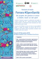 Seminario di studio  Ferrara #OpenSanità