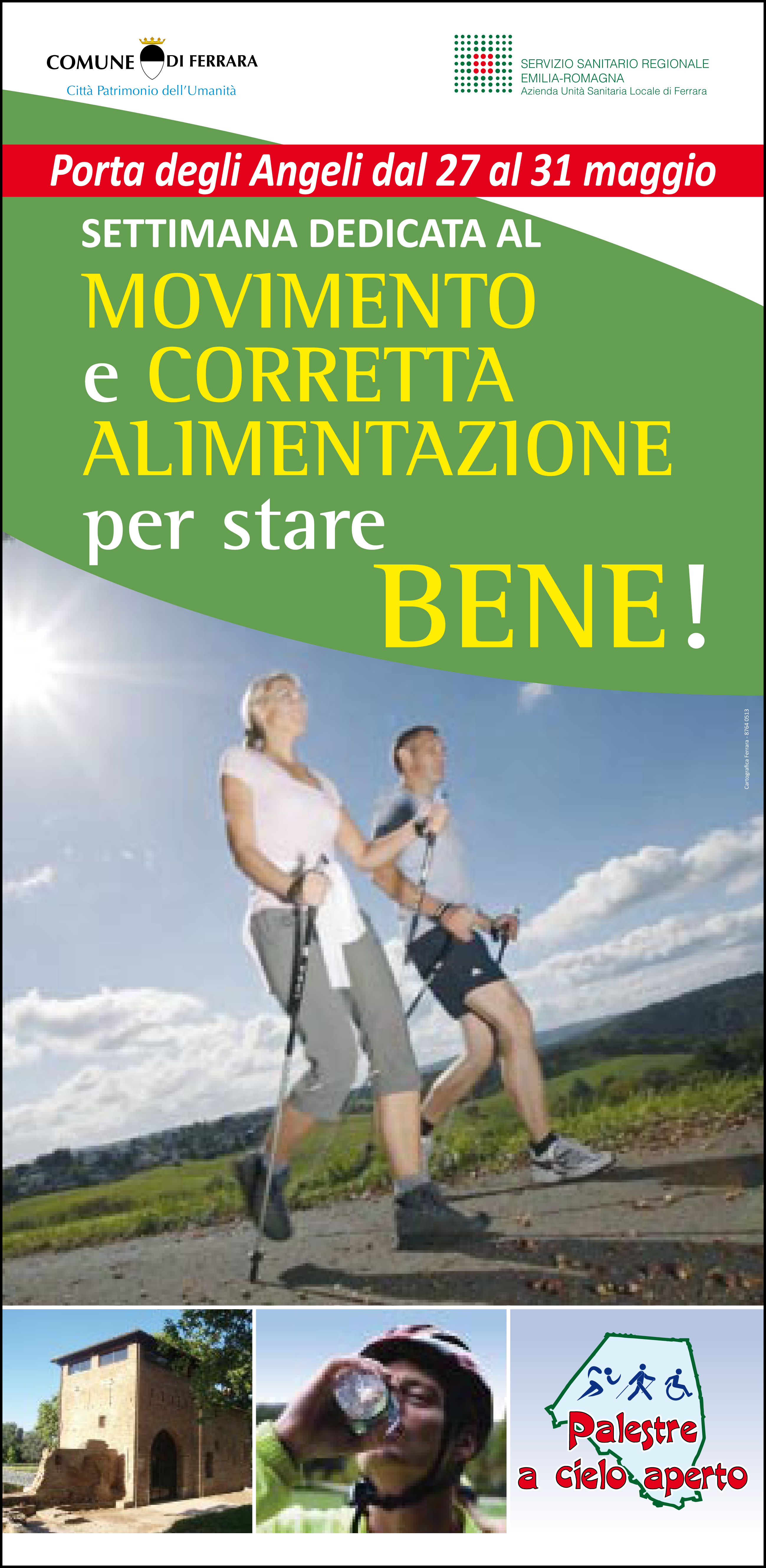 Locandina: Movimento e corretta alimentazione per stare bene