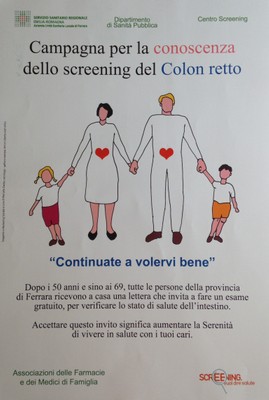 Locandina screening colon-retto Ago 2014