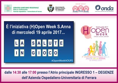 La salute in gioco_Open Week 2017 Azienda Ospedaliero Universitaria di Ferrara