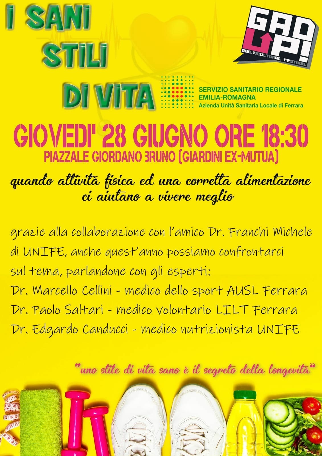 SANI STILI DI VITA GAD UP 28-06-2018 Conferenza ore 18.30