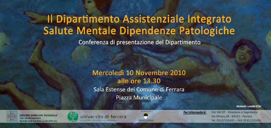 DAI SM DP - Conferenza di presentazione del Dipartimento Assistenziale Integrato Salute Mentale Dipendenze Patologiche
