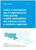  I valori e l'innovazione per la qualità del sistema sociale e sanitario: il 29 novembre convegno a Bologna