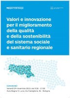  I valori e l'innovazione per la qualità del sistema sociale e sanitario: il 29 novembre convegno a Bologna