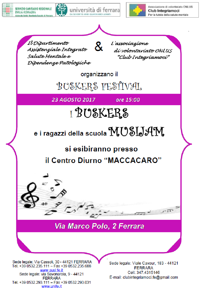 Buskers Festival al Centro Diurno Maccacaro