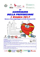 Domenica 1 Ottobre "Camminata della Prevenzione LILT" e "Salottini della Prevenzione"