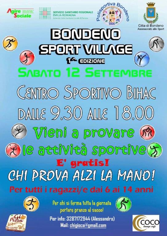 Guarda, prova e gioca con Bondeno Sport Village