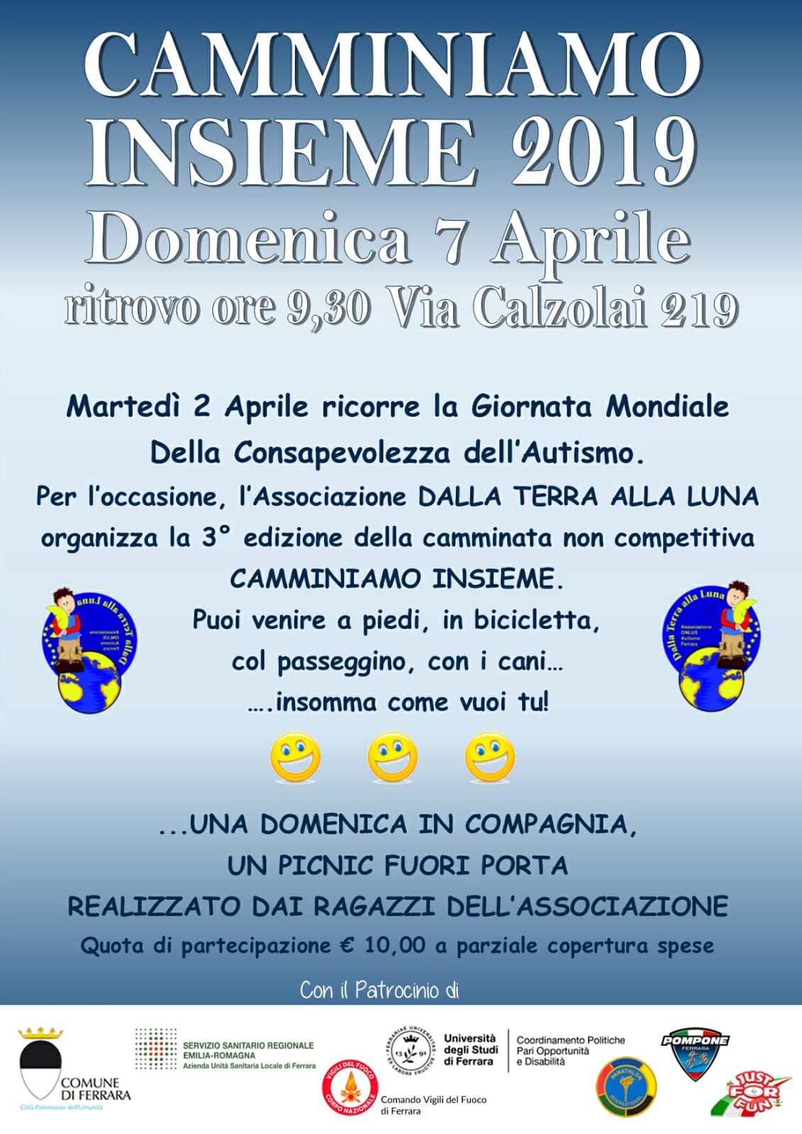 "Camminiamo Insieme" nella giornata mondiale di sensibilizzazione della Consapevolezza dell'Autismo