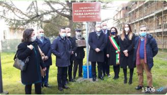 Inaugurazione Targa della Memoria dedicata a MARIA ZAMORANI, pediatra, ebrea (Ferrara 1893-Auschwitz 1944).