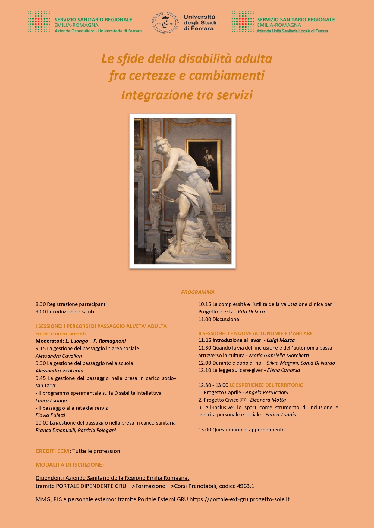 Le sfide della disabilità adulta fra certezze e cambiamenti, convegno il  26 novembre a Cona