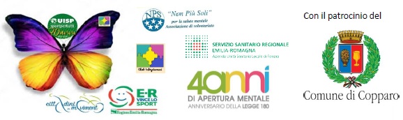 Mettiamo le ali 3  "Sulla nostra terra”:  Giovedì 10 Maggio 2018 a Copparo Camminata non competitiva per la promozione dell’attività motoria 