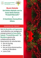 NATALE A BONDENO: LA CASA DELLA SALUTE  "FRATELLI BORSELLI " OSPITA LA RASSEGNA DI PRESEPI