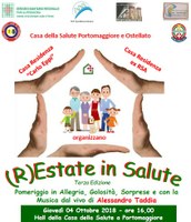 Portomaggiore: R-ESTATE IN SALUTE Giovedì 4 Ottobre 