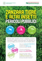 Rischio zanzare, al via la campagna informativa della Regione "Zanzara tigre e altri insetti: pericoli pubblici".