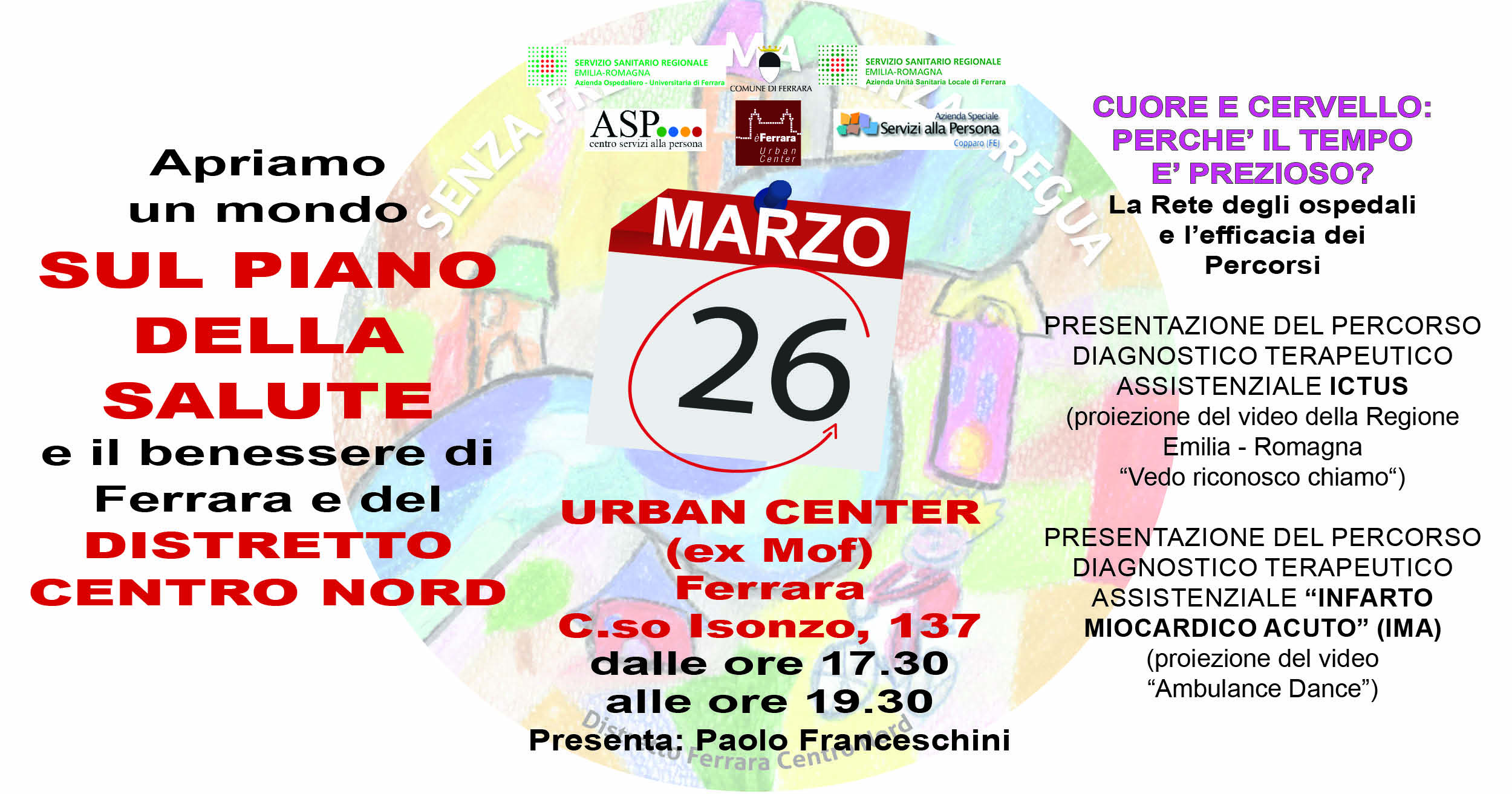 Si parla di "tempo prezioso" per cuore e cervello all'Urban Center di Ferrara